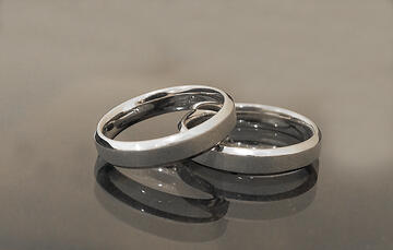 Anillo de matrimonio oro blanco