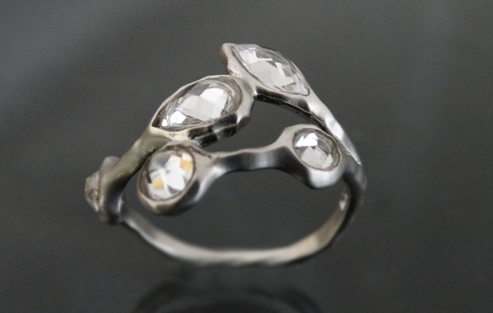 Anillo zirconia plata