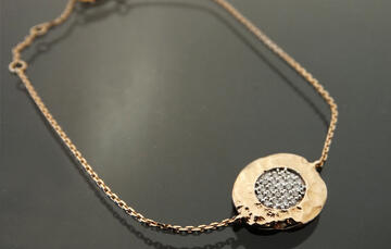 Pulsera en oro rosado 