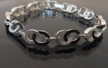 Pulsera oro blanco